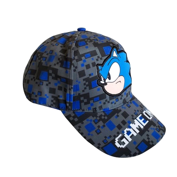 Sonic Hat Boys Sonic the Hedgehog Baseball Cap Kids Embroidered Blue Gam… - Picture 2 of 4